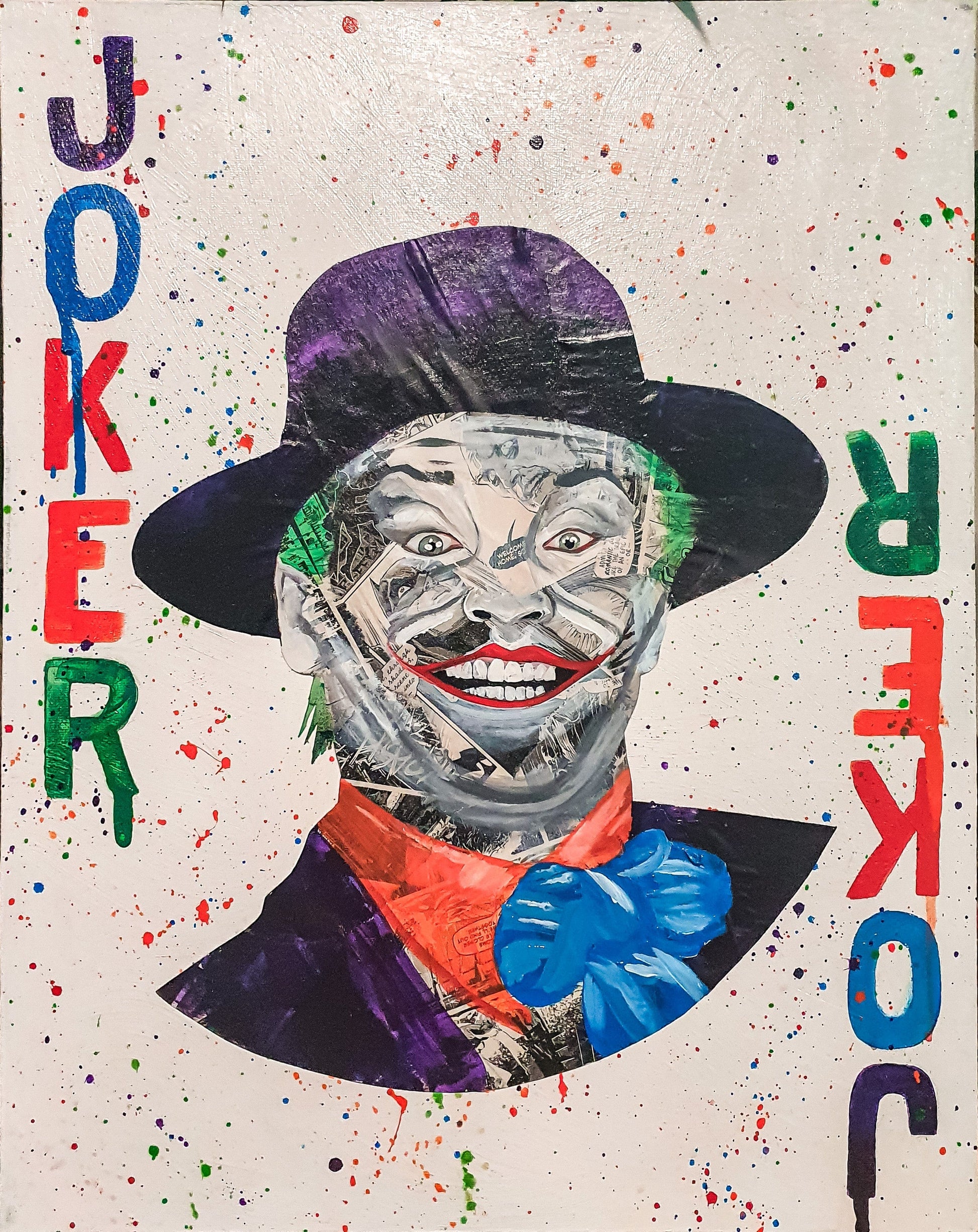 Danielle O'Reilly Art Jack Nicholson the Joker Painting Artwork Wall decor Portrait Art Celebrity Canvas