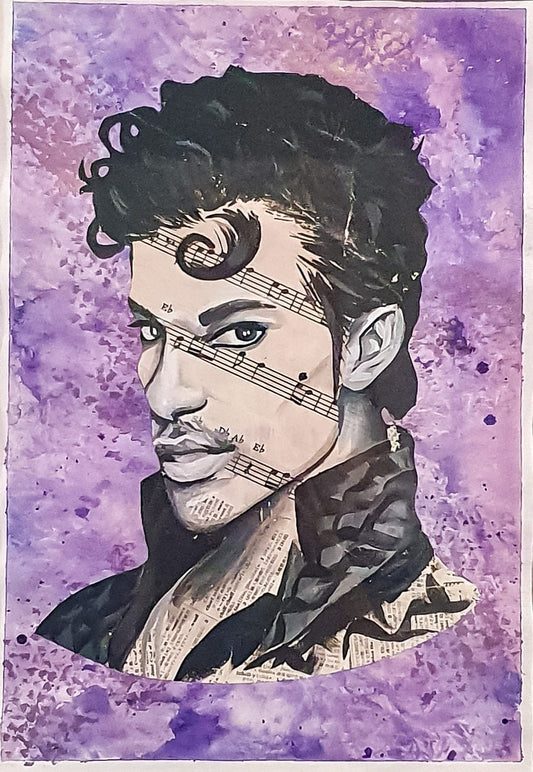 Danielle O'Reilly Art Pay in Full Prince Painting Artwork Wall decor Portrait Art Celebrity Canvas